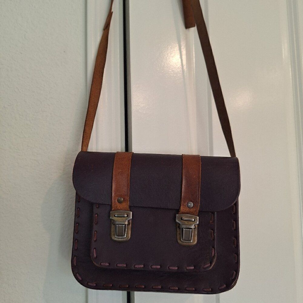 Leather Messenger bag men women, Leather crossbody shoulder bag‎